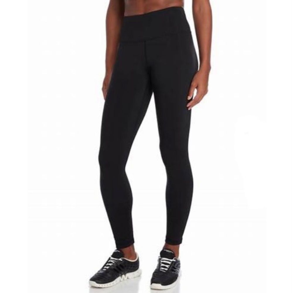 90 Degrees by Reflex‎ Black Fleece Athletic Leggings M